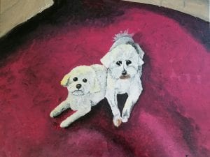 “Max and Molly” Acrylic by Kim Blaney